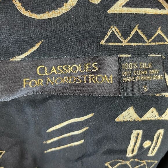 Classiques for Nordstroms Silk Buttond Down Shirt Size S EUC - Picture 5 of 5